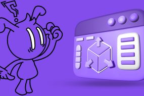 boss, mascote da empreender, aponta para chamada de texto sobre categoria de produto no e-commerce