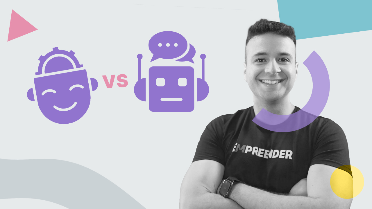Agente de IA versus chatbot: o que muda na forma de atender e conversar com clientes